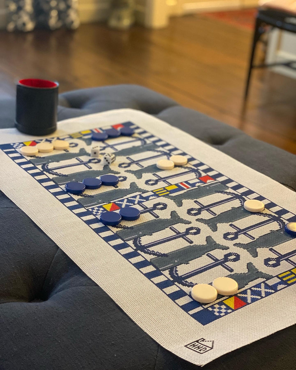 Nautical Backgammon Board – Halcyon House Designs